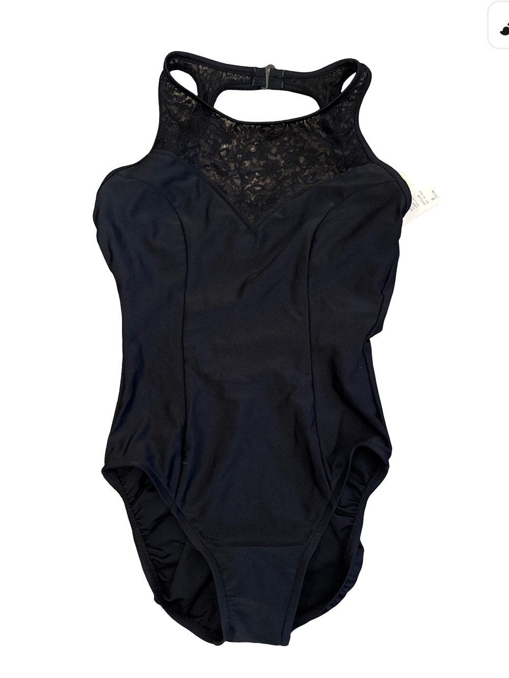 Jantzen Black Lace One-Piece Swimsuit size 8 vintage